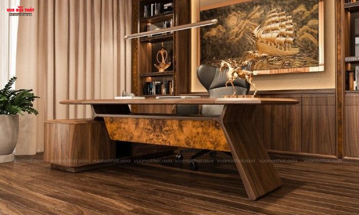 Mẫu Bàn làm việc gỗ tự nhiên bán chạy giá rẻ tại TPHCM