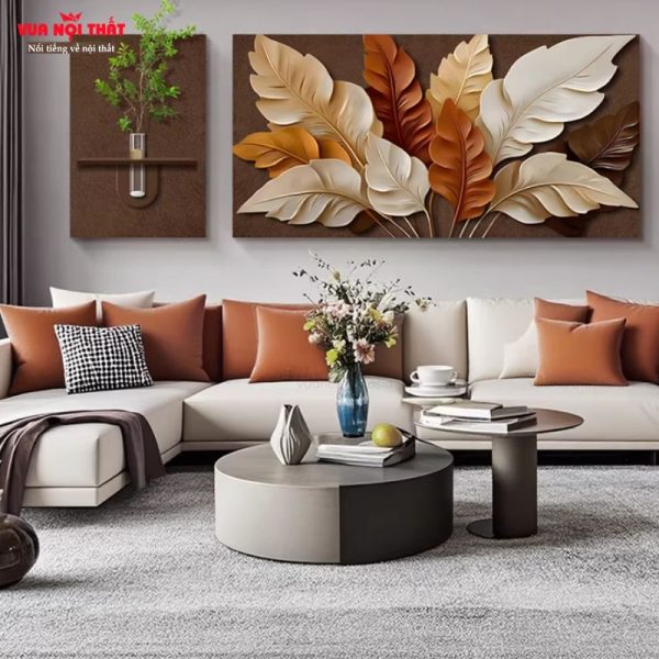 Tranh trang trí tường phòng khách đơn giản, sang trọng TT95 tạo điểm nhấn cho không gian