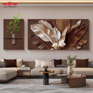 Đặc điểm nổi bật của tranh trang trí phòng khách đẹp TT95