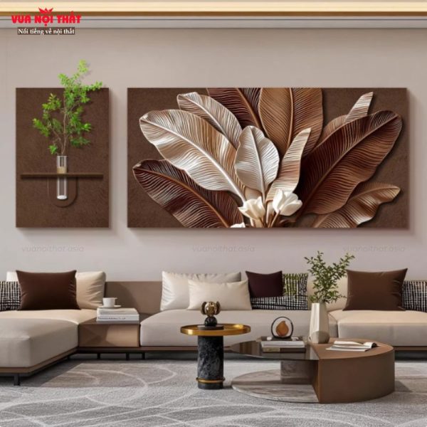 Đặc điểm nổi bật của tranh trang trí phòng khách đẹp TT95