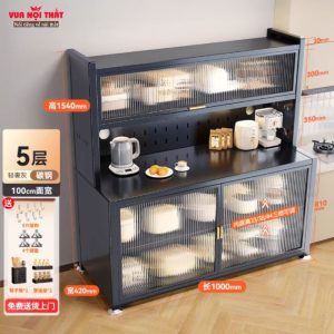 Tủ đựng chén dĩa nhà bếp nhiều ngăn tiện dụng, thiết kế phân tầng khoa học