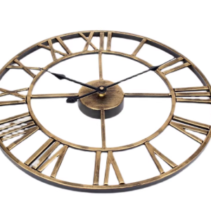 Đồng hồ số la mã nhập khẩu DH17 làm bằng sắt chống gỉ sét, bền theo thời gian