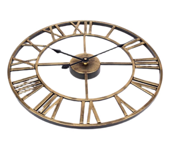 Đồng hồ số la mã nhập khẩu DH17 làm bằng sắt chống gỉ sét, bền theo thời gian