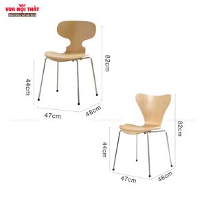 Kích thước và phân loại kiểu dáng của ghế ăn gỗ GA17