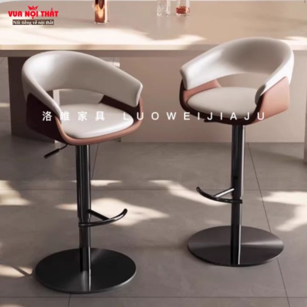Ghế bar chân inox GA15 hiện đại với đa dạng màu sắc phù hợp với nhiều không gian