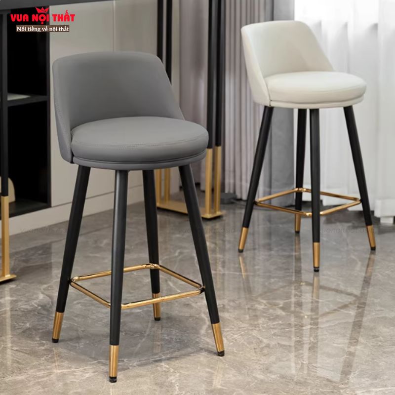 Ghế bar giá rẻ nhập khẩu GA16 với đệm bọc da chống mèo cào chống trầy cao cấp