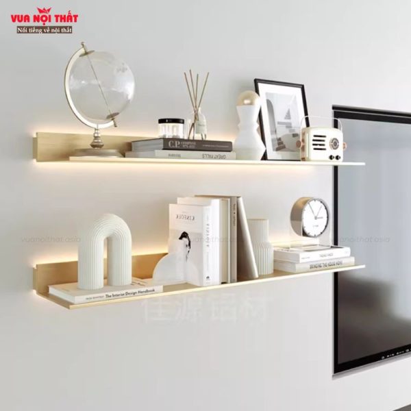 Kệ đèn decor tường đẹp giá rẻ GTT03 không cần đi dây nguồn