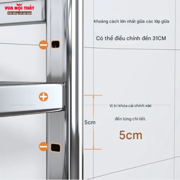 Đặc điểm nổi bật của kệ đựng rau củ bằng inox nhập khẩu cao cấp PKB19
