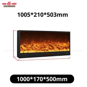 Lò sưởi 3D hình ngọn lửa sống động PKTT26 có đa dạng kích thước
