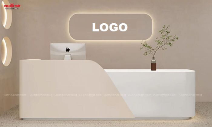 Mẫu Quầy lễ tân gỗ công nghiệp bán chạy giá rẻ tại TPHCM