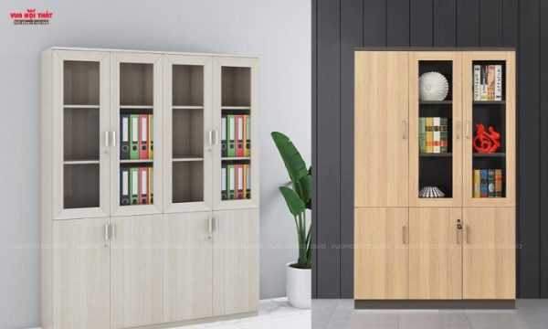 Tủ tài liệu gỗ công nghiệp đóng vai trò trong việc lưu trữ hồ sơ