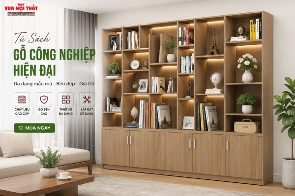 Mẫu Tủ sách gỗ công nghiệp bán chạy giá rẻ tại TPHCM