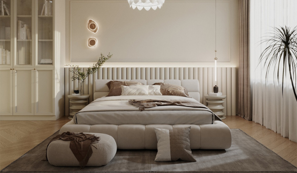 Tránh đặt giường dưới cửa sổ hoặc đối diện gương, sử dụng màu sắc nhẹ nhàng