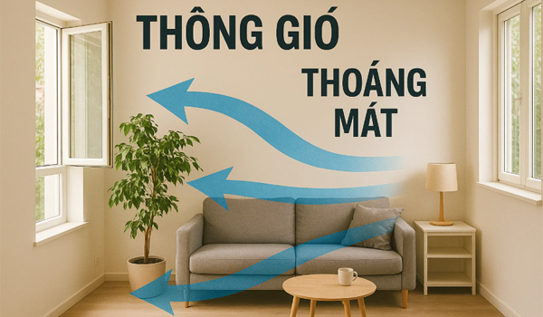 Hướng Tây Nam thường đón được luồng gió mát tự nhiên, đặc biệt vào mùa hè