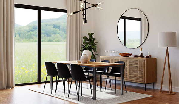 Treo gương lớn để tạo cảm giác rộng rãi, thông thoáng cho không gian