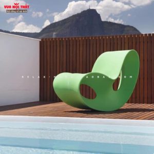 Ghế bập bênh thư giãn bằng nhựa PE GL77 có độ bền cao