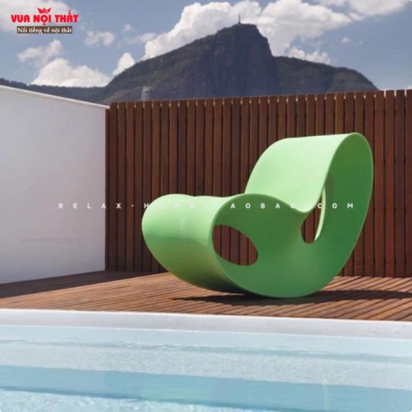 Ghế bập bênh thư giãn bằng nhựa PE GL77 có độ bền cao
