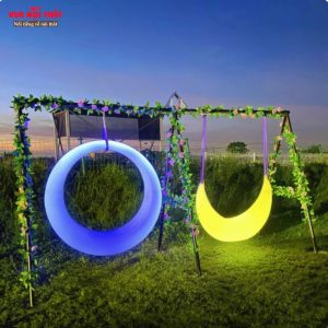 Xích đu đèn LED nhập khẩu BGNT13 có 16 màu tùy chọn phù hợp với nhiều không gian