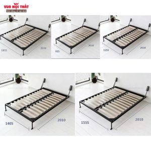 Giường ngủ gấp gọn nhập khẩu GN20 có đa dạng kích thước