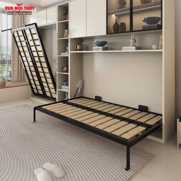 Giường ngủ gấp gọn hiện đại GN20 được làm từ thép sơn tĩnh điện chống han gỉ