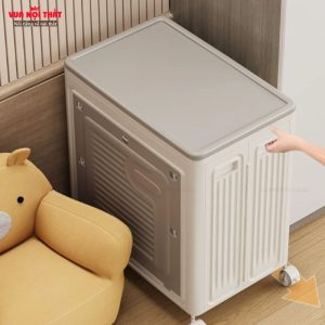 Hộp đựng quần áo nhựa gấp gọn hiện đại, giá rẻ GD52