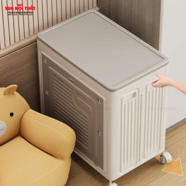 Hộp đựng quần áo nhựa gấp gọn hiện đại, giá rẻ GD52