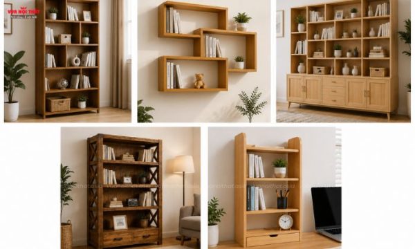 Lưu ý quan trọng khi mua kệ đựng sách gỗ tự nhiên bền đẹp, giá tốt