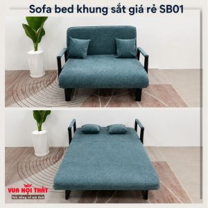 Sofa bed khung sắt giá rẻ SB01