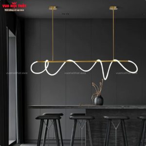 Đèn thả bàn ăn quầy bar thanh dài xoắn độc đáo DTT97