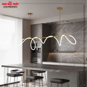 Đèn thả bàn ăn quầy bar thanh dài uốn lượn DTT97