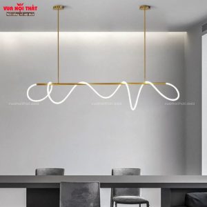 Đặc điểm nổi bật của đèn thả bàn ăn quầy bar dáng dài xoắn DTT97