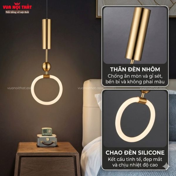 Đèn thả decor đầu giường, bàn ăn, quầy bar DTT98 được làm từ chất liệu cao cấp