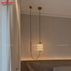 Đèn thả trần decor phong cách Bắc Âu DTT102 tích hợp ánh sáng ấm hoặc ánh sáng 3 màu