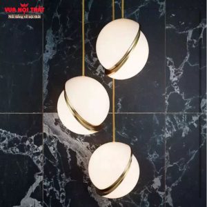 Đèn thả decor quả cầu thủy tinh lệch DTT101