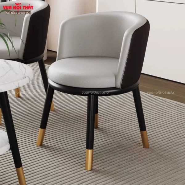 Đặc điểm nổi bật của ghế ăn bọc da tựa lưng cong đẹp GA18