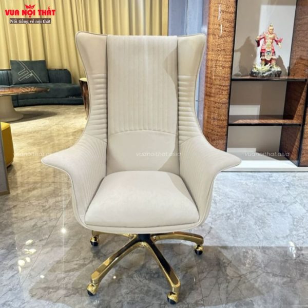 Ghế lãnh đạo luxury lưng cao hiện đại GVP08 bọc da Nappa cao cấp