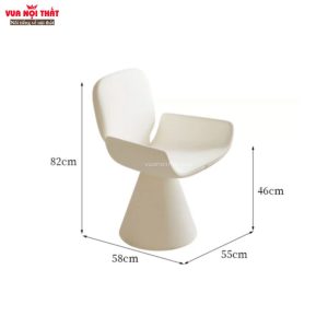 Ghế đọc sách, thư giãn xoay 360 độ có kích thước rộng giúp người dùng ngồi thoải mái