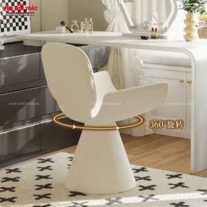 Ghế trang điểm nhập khẩu cao cấp GL80 có khả năng xoay 360 độ linh hoạt