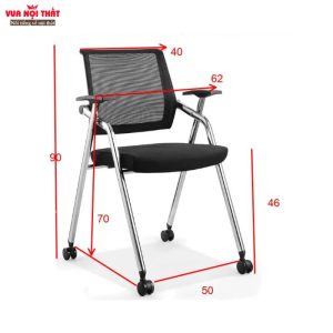 Kích thước của ghế văn phòng lưng lưới hiện đại GVP10