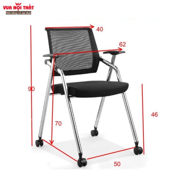 Kích thước của ghế văn phòng lưng lưới hiện đại GVP10