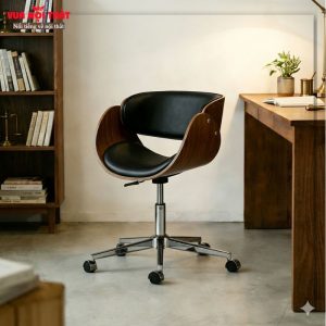 Ghế xoay văn phòng gỗ uốn hiện đại GVP09