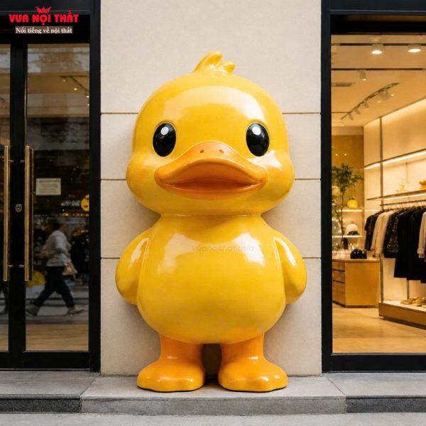 Mô hình vịt vàng check-in dễ thường PKTT79 tạo điểm nhấn ấn tượng cho không gian