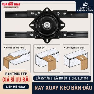 Ray trượt bàn đảo xoay 360 độ thông minh PKB20