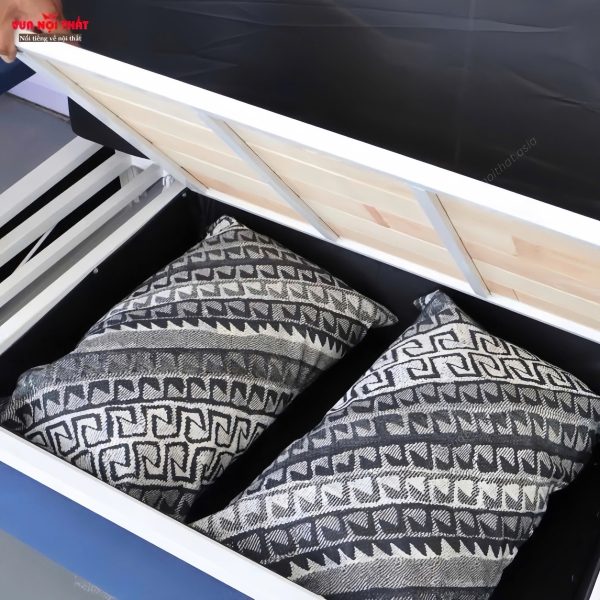 Giường sofa bọc vải hiện đại SB02 có hai phân loại bọc vải và đính đá