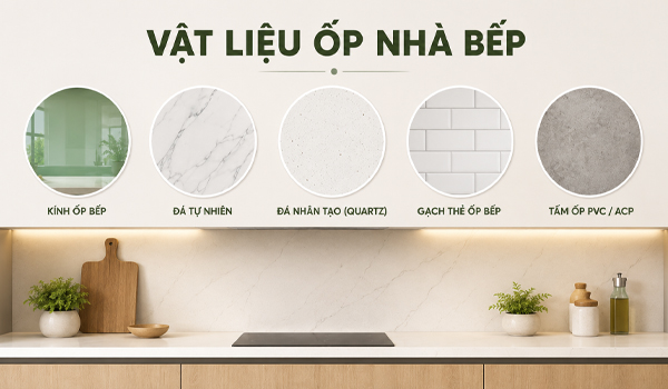 Lựa chọn đúng vật liệu góp phần nâng cao giá trị tổng thể căn bếp
