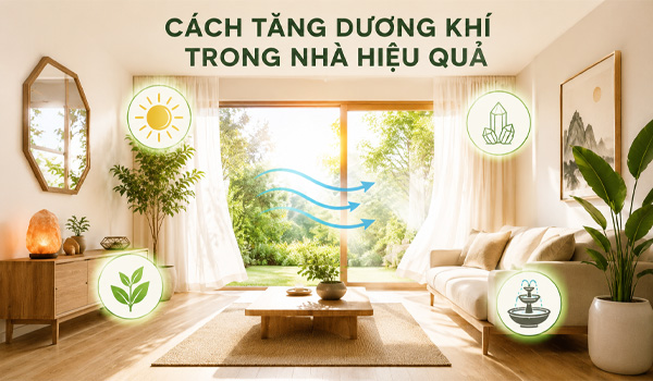 8 cách làm tăng dương khí trong nhà vô cùng hiệu quả