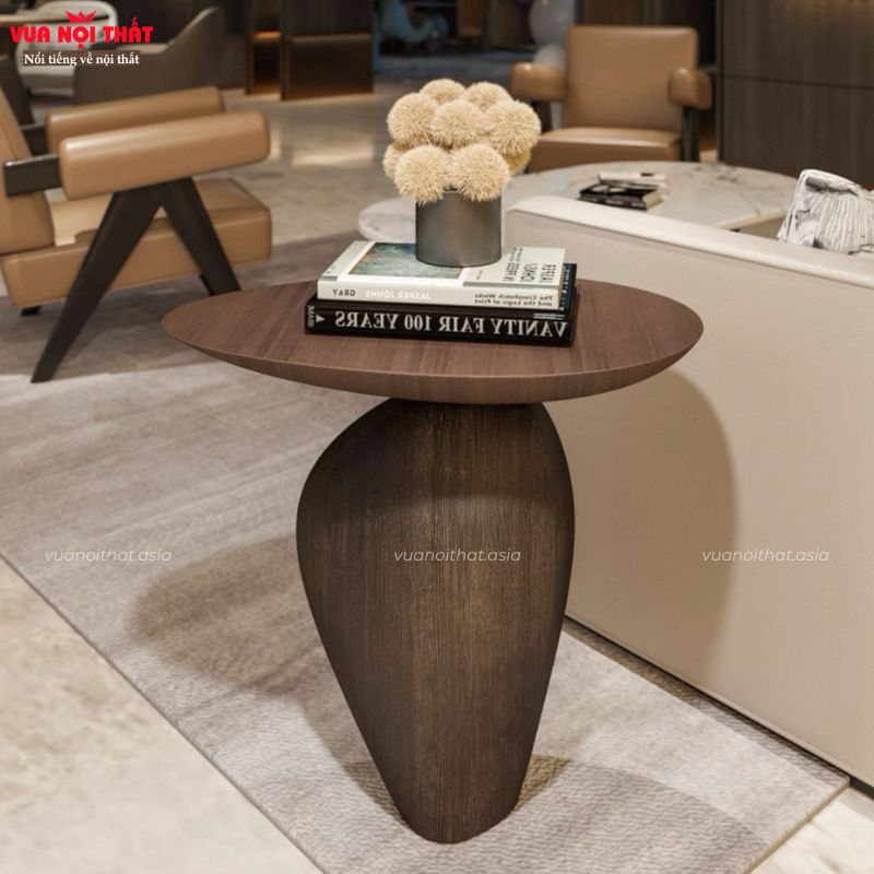 Bàn sofa độc đáo giá rẻ BSF118 có hai phiên bản màu sắc gồm đen và gỗ