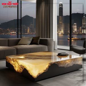 Bàn sofa đá cẩm thạch tự nhiên BSF122