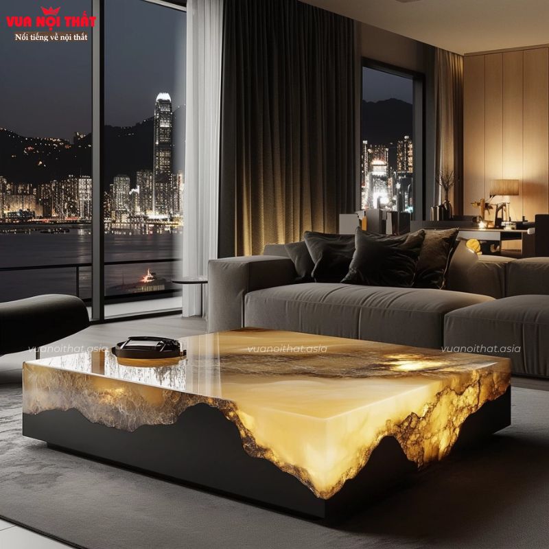 Đặc điểm nổi bật của bàn sofa đá cẩm thạch hiện đại BSF122