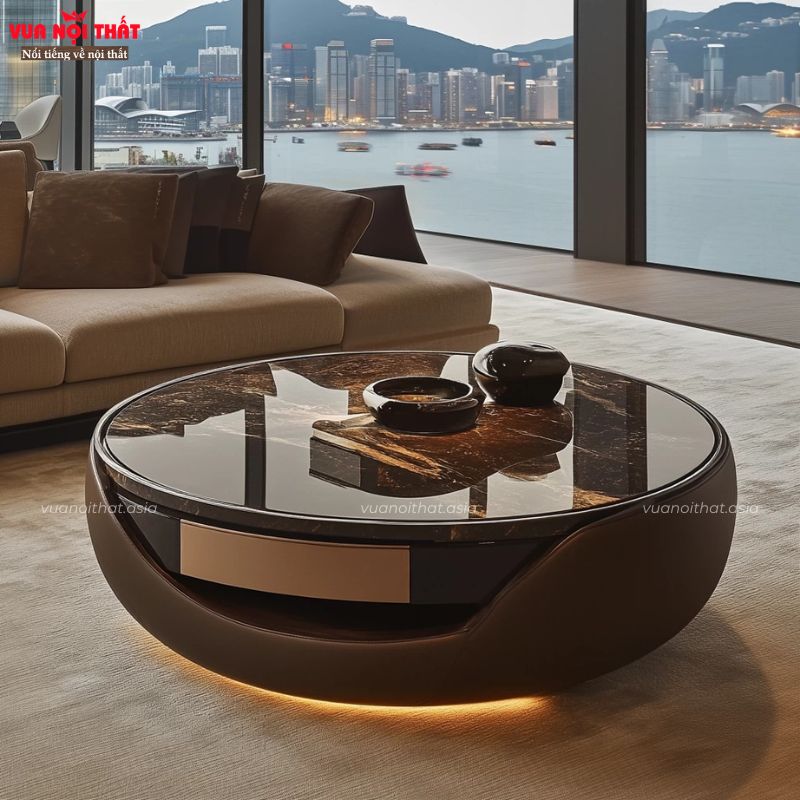 Bàn sofa mặt đá hiện đang là xu hướng nội thất của nhiều gia đình hiện đại tại Việt Nam
